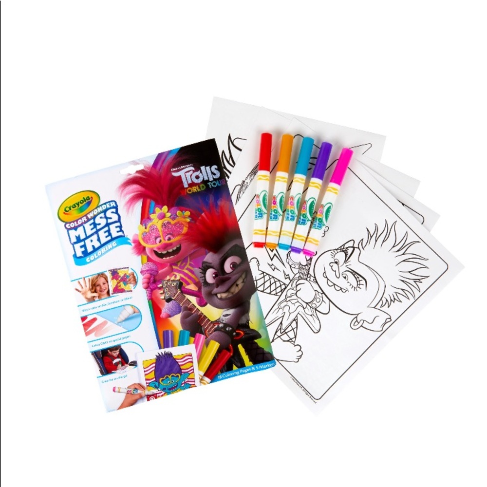 Crayola Color Wonder Trolls Coloring Set
